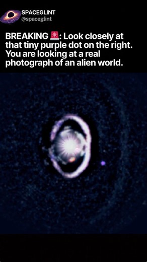 This purple dot is an actual planet! 🤯🌍 #astronomy #space