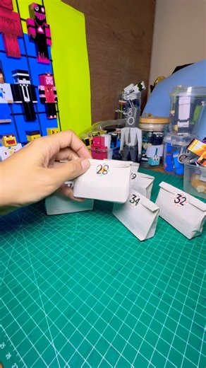 Papercraft Minecraft blind box part 27 #shorts