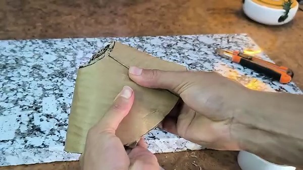 Turn Cardboard into a Glowing Volcano Lamp 🌋 | DIY with LED Lights ✨