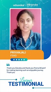 🎥 Real stories. Real impact. Hear how Edureka is transforming careers through expert-led learning and hands-on training! 🚀 #Edureka #LearnerVoices #UpskillWithEdureka #TestimonialReel #CareerTransformation #OnlineLearning #TechEducation #SuccessStory #EdurekaExperience #EdurekaReel | edureka