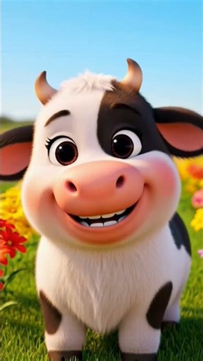 So Cute Baby Cow 🐮 | Cartoon Calf #3danimation