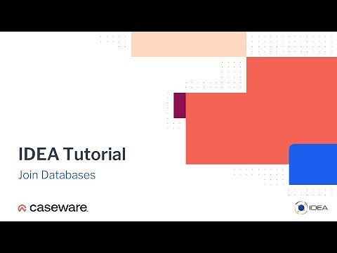 Joining Databases | IDEA 12 Tutorial (EN)