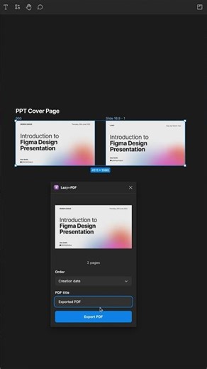 Can you export an interactive PDF from Figma? Figma tuorial #shortsyoutube #shorts