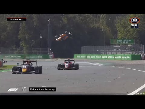 F3 Monza 2019 - Alexander Peroni Huge Crash (Full-Speed Replay)
