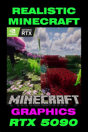 Minecraft Ultra Realistic Graphics RTX 5090 #minecraft