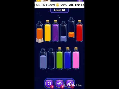 99% FAIL This Magic Sort Level 😳 Satisfying Puzzle LIVE |#live #magicsort #puzzle #satisfying #game