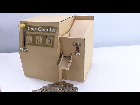 Fastest Cardboard Coin Counter | Awesome DIY Craft