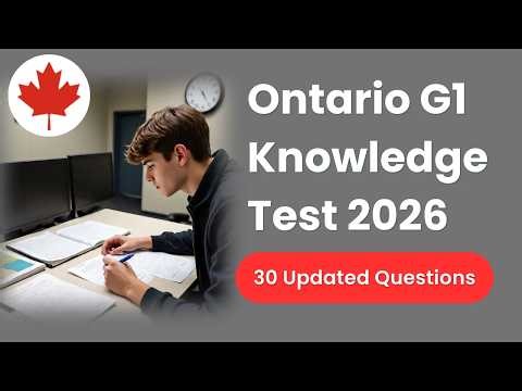 Ontario G1 Knowledge Test 2026 | 30 Updated Practice Questions
