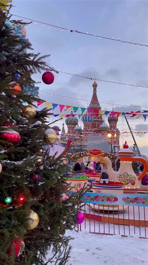 Christmas Spirit at the Red Square in Moscow