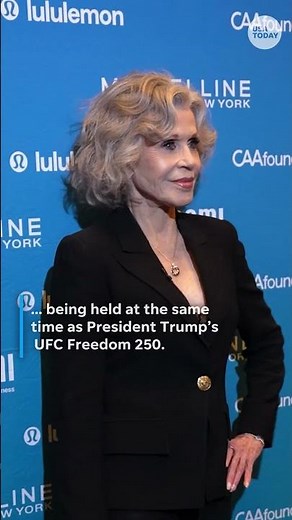 Jane Fonda speaks at No Kings concert on the same day as Trump UFC fight