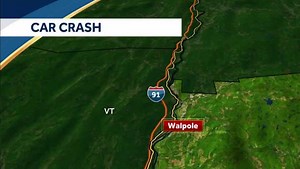 3 people injured after car crashes into telephone pole in Walpole