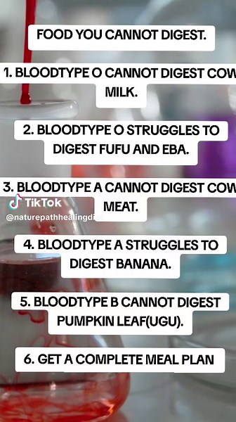 Foods You Cannot Digest Based on Blood Type