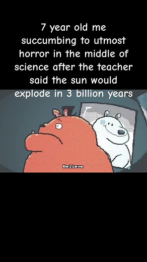 7 Year Old Reaction to Sun Exploding in Science Class