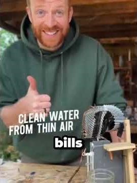 Make Drinking Water Out Of Thin Air! Click the link in our channel now.