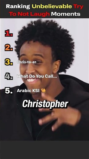 Ranking Top KSI Try Not To Laugh Fails #rank #ksi #shorts