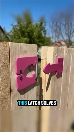 Genius Spring Loaded Gate Latch That Locks Itself #shorts