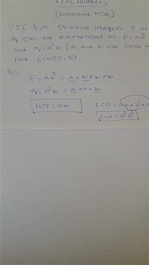 Real Numbers (Important MCQ) | Class 10 Maths NCERT