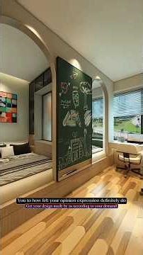 Small Bedroom Smart Redesign for Siblings | Space Saving Interior Transformation #interiordesign