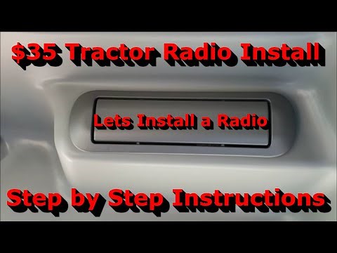 LS Tractor Radio Install - Cheap and Easy - MT342 Cab