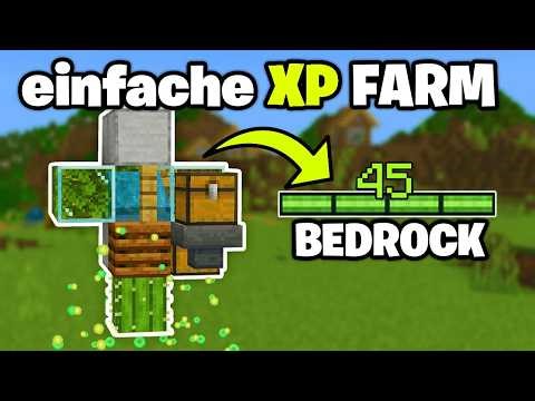 Easy Minecraft Bedrock XP Farm Building Tutorial - Building an XP Farm in Minecraft Bedrock