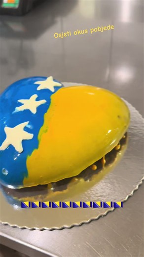 Bosnian World Cup Dessert: Osjeti okus pobjede (flag colors dessert)