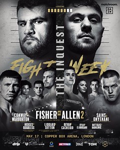 129K views · 370 reactions | It's Fight Week in London! 憐 Johnny Fisher & Dave Allen rematch in our main event with plenty of talent propping up the undercard  | Matchroom Boxing | Facebook