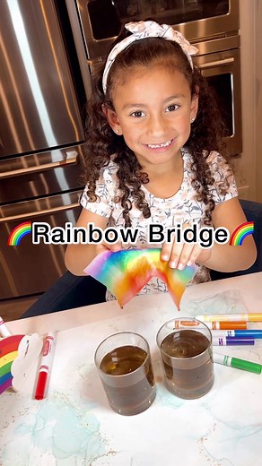 Rainbow Bridge Science Experiment with Arya