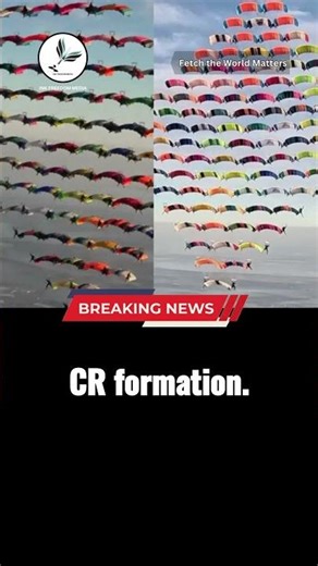 104 skydivers from 20 nations set world record for canopy formation