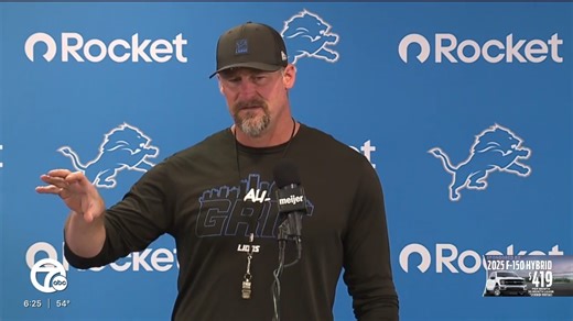 Dan Campbell showed the Lions the crowded NFC picture with a message. "This thing's about to shake out," he told them. "It really is 'Just handle your business, man.'" Brad Galli WXYZ has more: | WXYZ-TV Channel 7