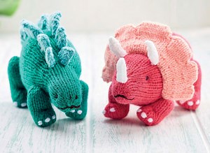 Cute Dinosaur Toys | Knitting Patterns | Let's Knit Magazine