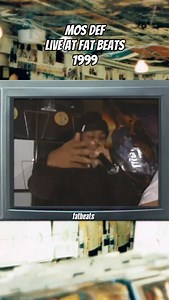 Another clip of Mos Def freestyling at Fat Beats NY in 1999 with Sebb Bash on the wheels. | Fat Beats