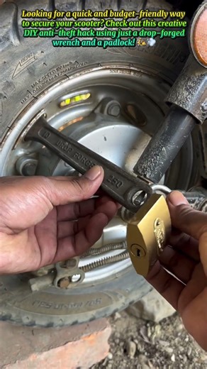Genius Scooter Anti-Theft Hack! 🛠️🔒 #DIY #SecurityHack
