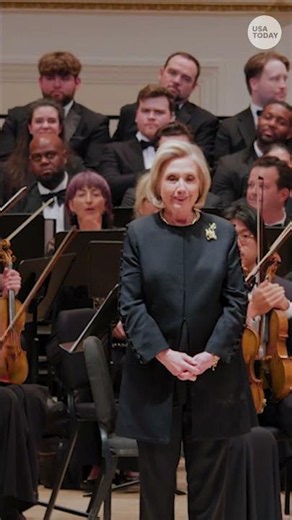 Hillary Clinton surprises sold out Carnegie Hall with debut appearance