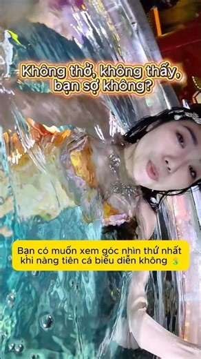 If you can't breathe or see, are you scared? #vlog #mermaid #trend