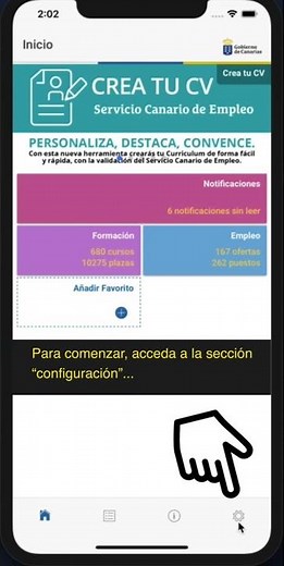 04 Introducción datos personales. App del Servicio Canario de Empleo
