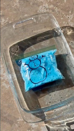 DIY exploding snowman #diy #science