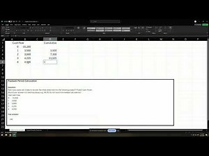 6.2 Payback Period Calculation