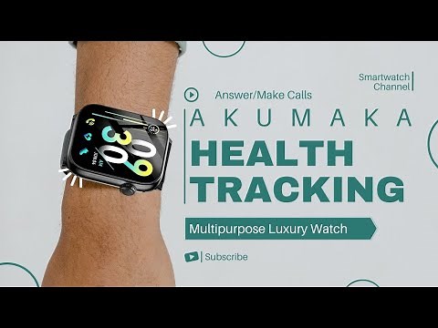 AKUMAKA Smart Watch: Unboxing, Setup Guide, and Review - Health Tracking, and 110+ Sports Modes!