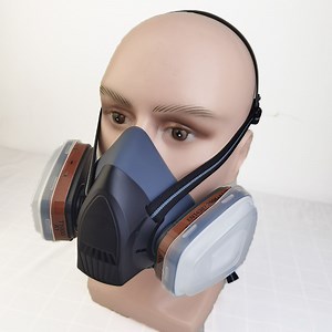 [Hot Item] Portable Blue Gas Protect Rubber Chemical Custom Gas Mask with Double Filter