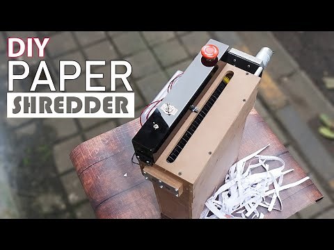 Making of DIY Automatic Paper Shredder Machine | Mechanical Project Ideas