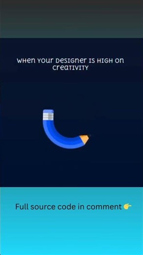 Writing & Erasing Pencil Animation ✏️ | HTML & CSS Only | Fun With Code #Shorts
