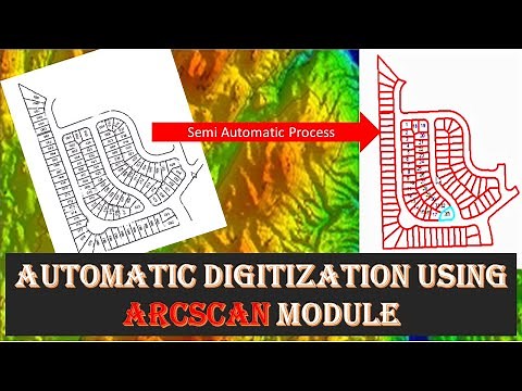 How to automatically digitize a scanned map with ArcScan | digitize a map automatically in ArcGIS