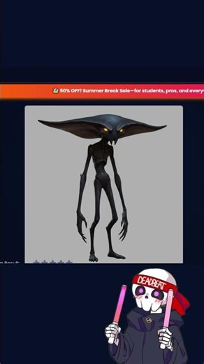 Creating a 3D Monster for my Horror Game! #gamedev #indiedev