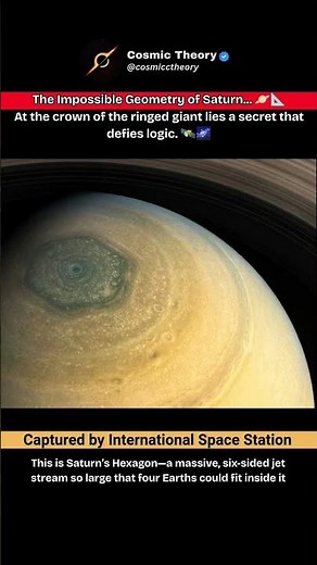 The Impossible Geometry of Saturn... 🪐📐 #shorts #Saturn #nasa #iss