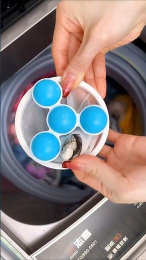 GENIUS Laundry Hack! This Gadget Catches Lint Like Magic 🧺✨ #Shorts