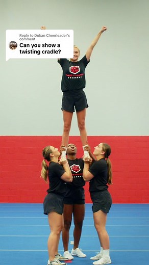 Replying to @Dokan Cheerleader the single full down cradle. #cheerleading #cheer #cheercoach #cheerleader #highschoolcheer #allstarcheer #reccheer #middleschoolcheer #cheerleadingstunts