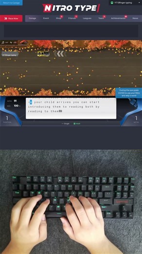 Unstoppable! 🚀 Speed 91 | Accuracy 98 | New High Score