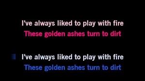 Karaoke Play with Fire - Sam Tinnesz - CDG, MP4, KFN - Karaoke Version