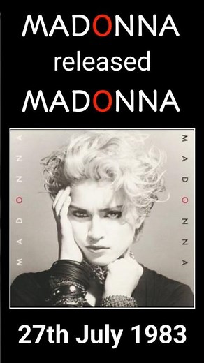 Madonna released her self titled debut album 27th July 1983. Favourite track? Holiday? Borderline?