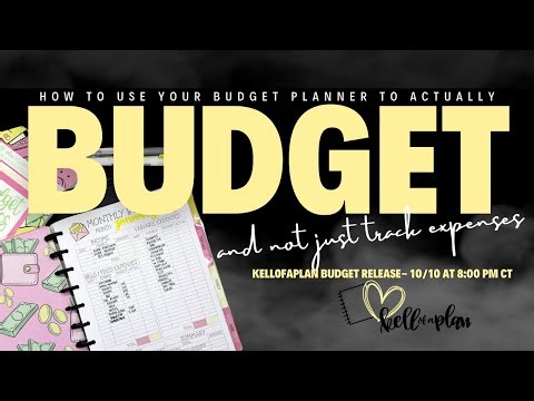 How to Use Your Budget Planner to BUDGET and not just Track Expenses